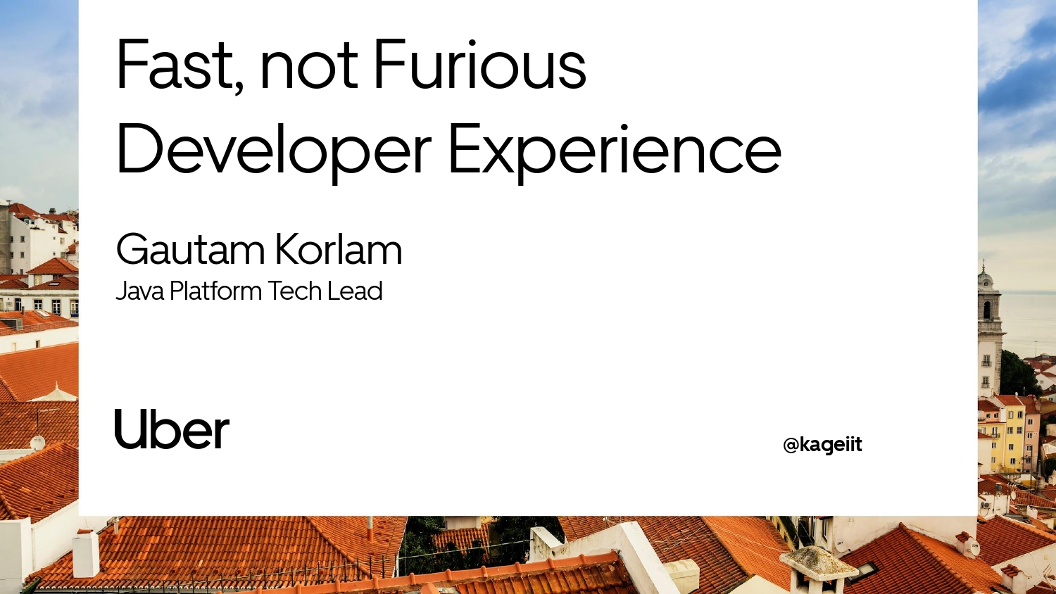 Fast, Not Furious Developer Experience — slide 2