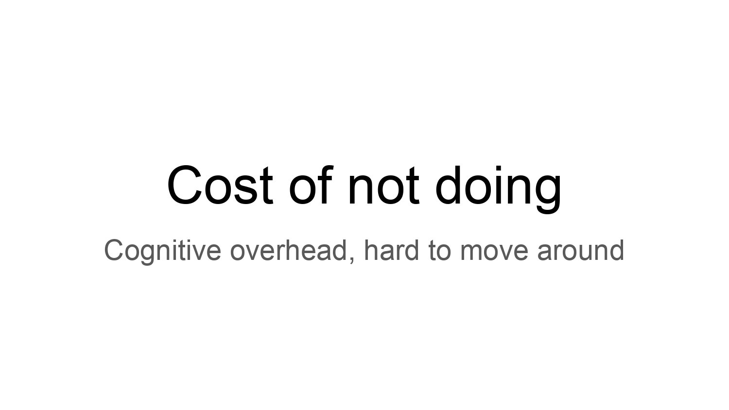 Fast, Not Furious Developer Experience — slide 35