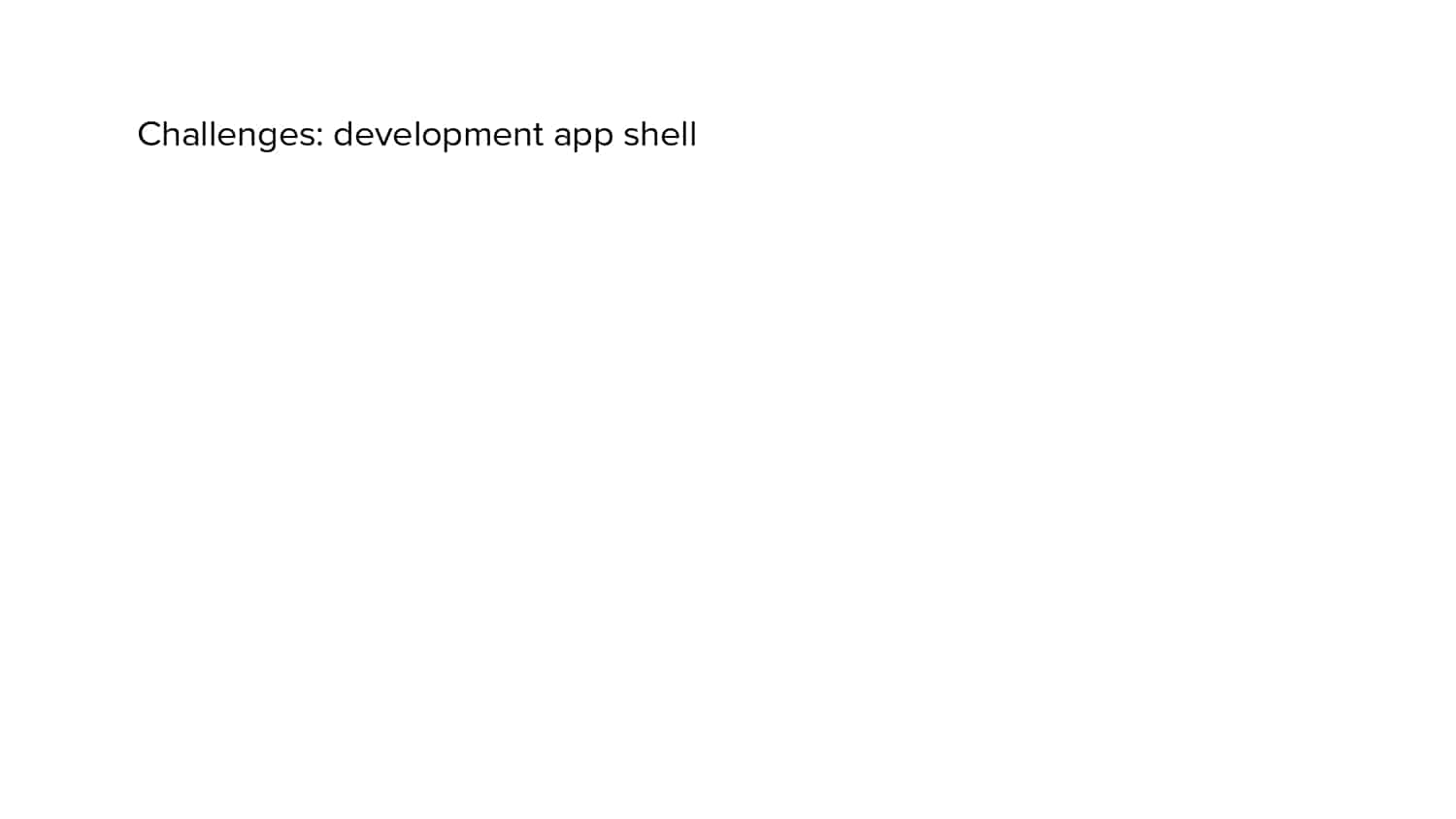 Isolated Development — slide 92