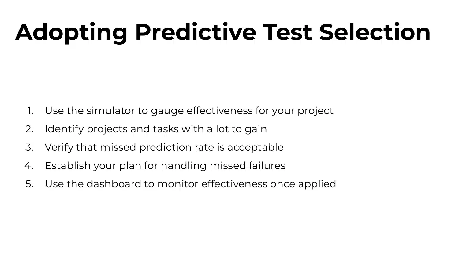Foundations of Predictive Test Selection — slide 29