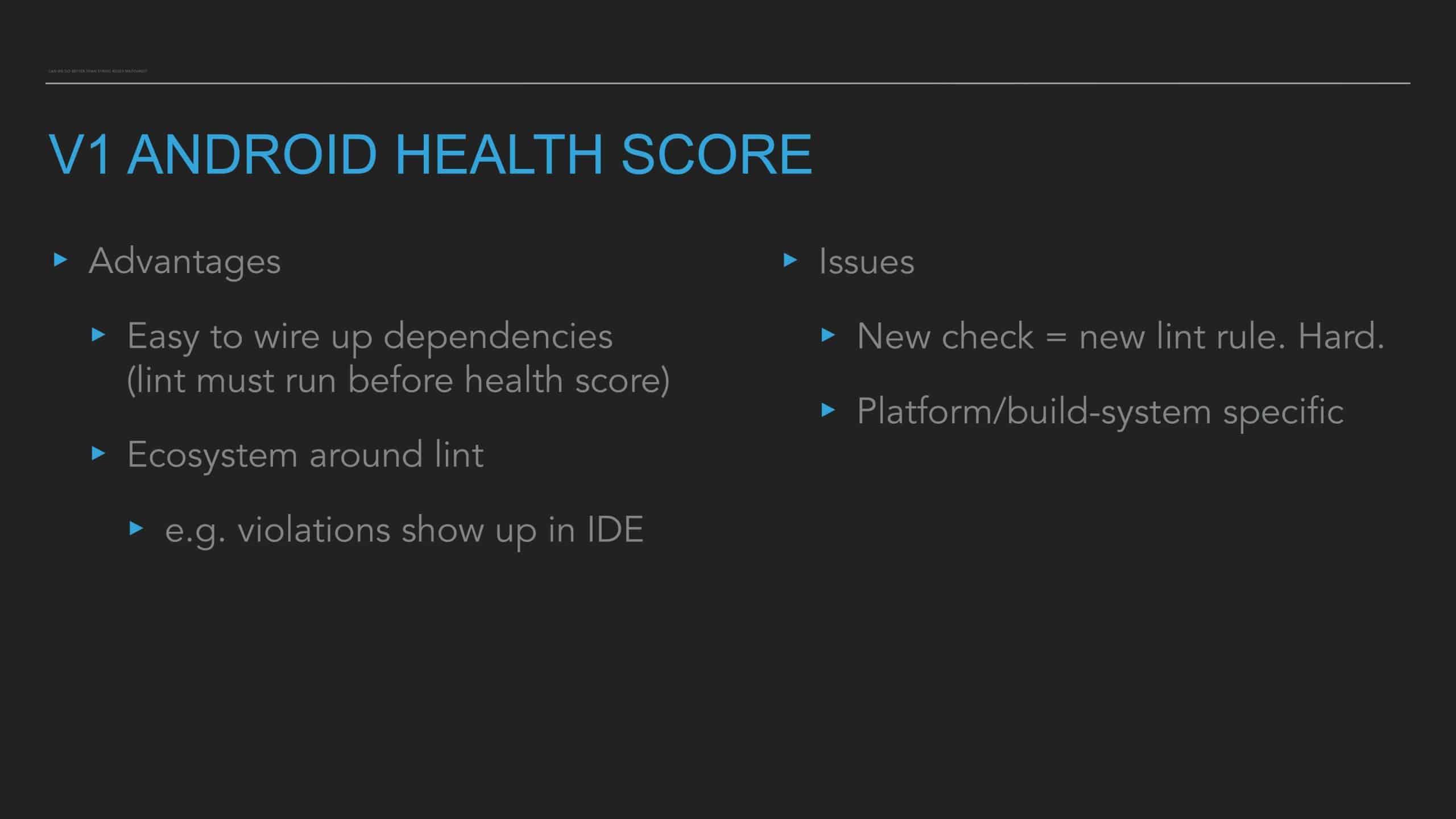 Code Health Score: How Slack Tracks and Manages Code Tech Debt at Scale — slide 21