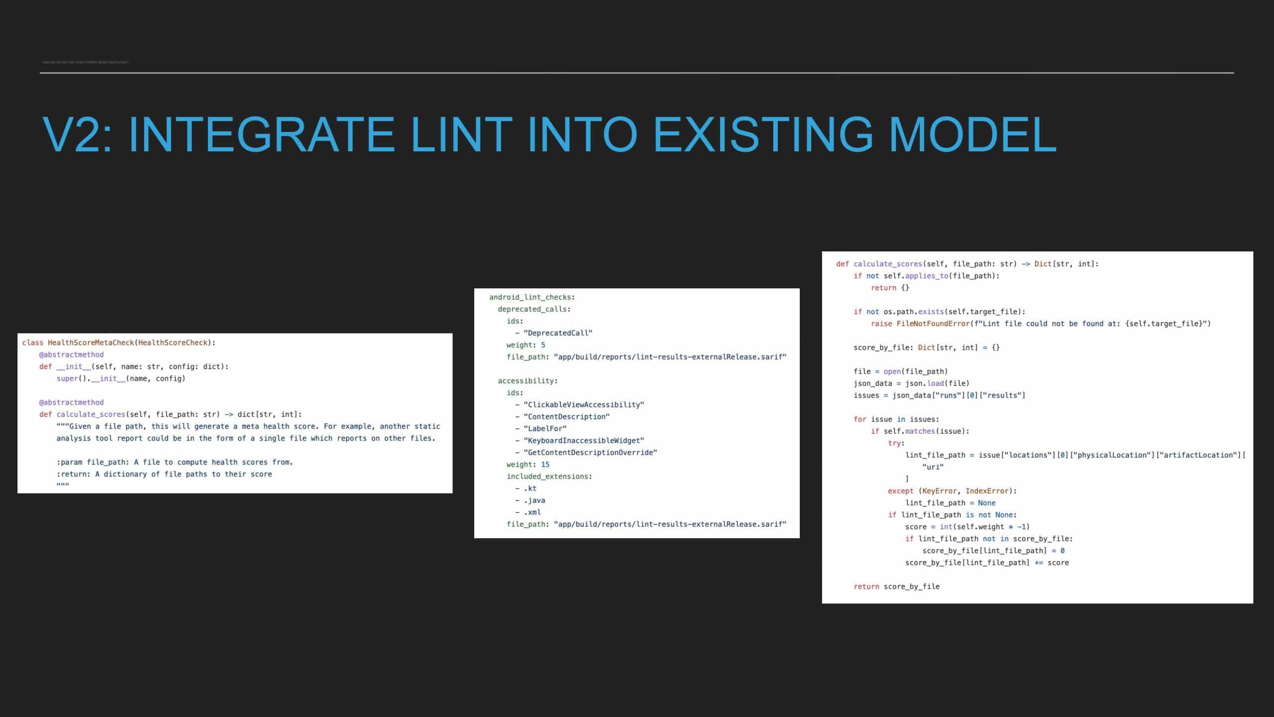 Code Health Score: How Slack Tracks and Manages Code Tech Debt at Scale — slide 22