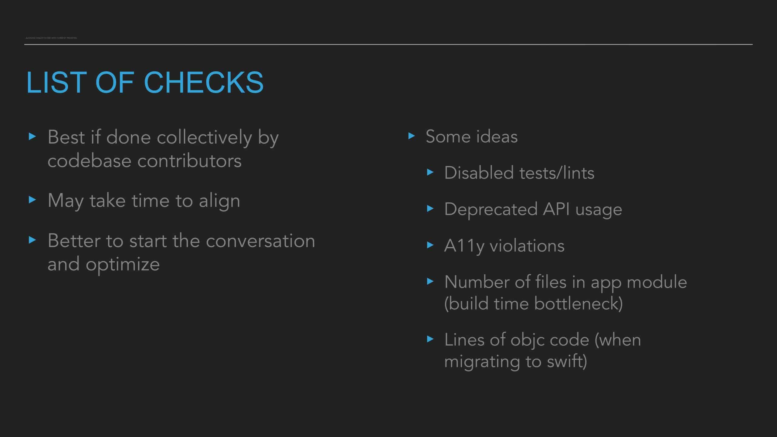 Code Health Score: How Slack Tracks and Manages Code Tech Debt at Scale — slide 33