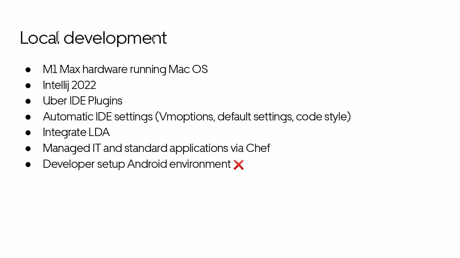 Mobile Developer Productivity at Scale — slide 56