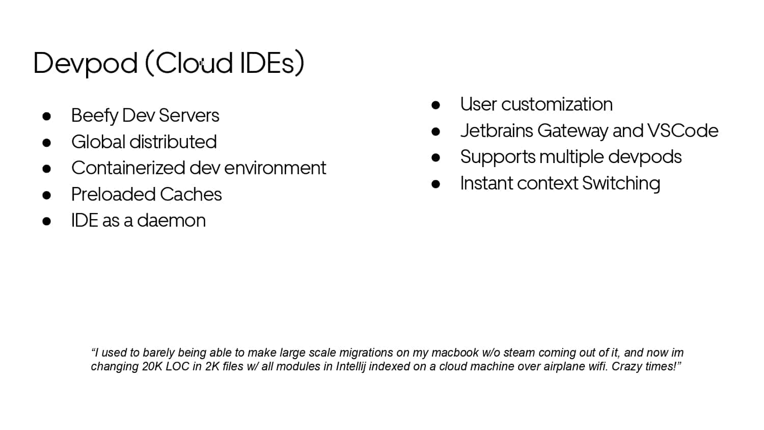 Mobile Developer Productivity at Scale — slide 60