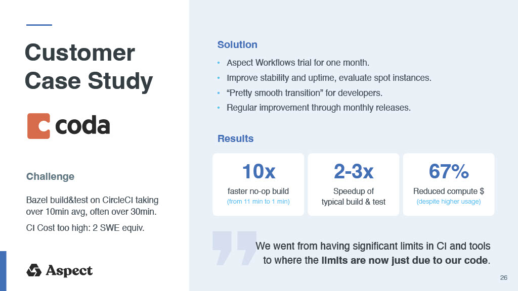 Achieving the Promised 3x-10x Bazel Speedup — slide 26