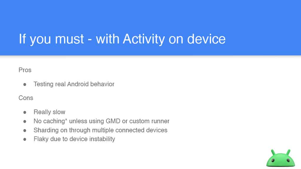 More Effective Testing on Android Devices — slide 10
