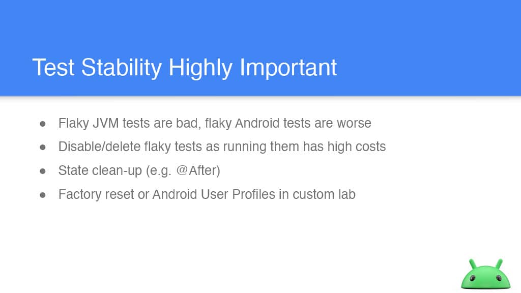 More Effective Testing on Android Devices — slide 13