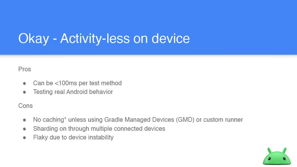 More Effective Testing on Android Devices — slide 9
