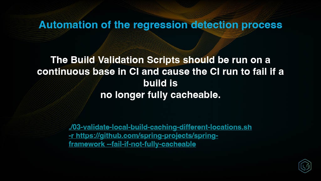 Automated Detection and Reporting of Build Cache Misses — slide 10