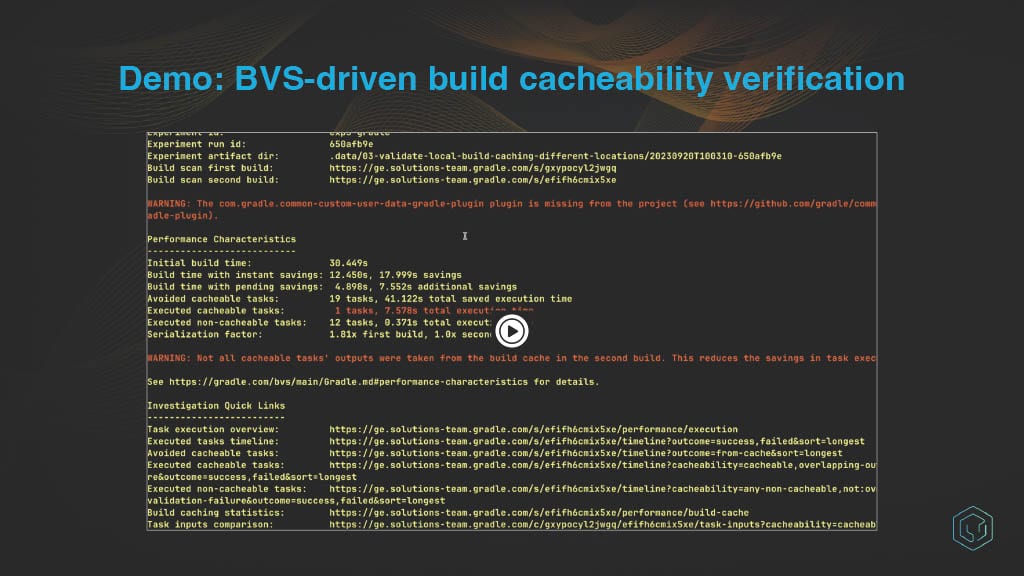 Automated Detection and Reporting of Build Cache Misses — slide 8