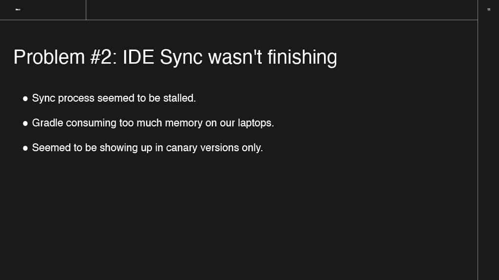 Lessons in Tackling the IDE Performance — slide 11