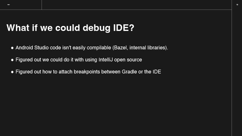 Lessons in Tackling the IDE Performance — slide 18