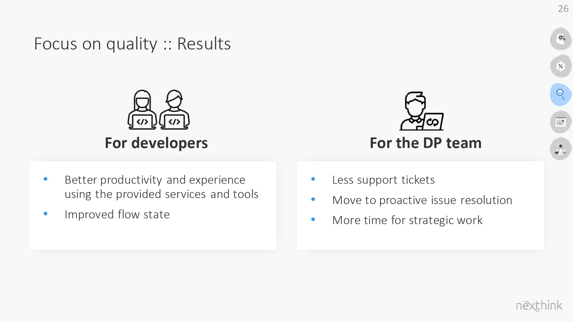 Developer Productivity Teams: Unleashing Potential for Better, Faster, Stronger Results — slide 26