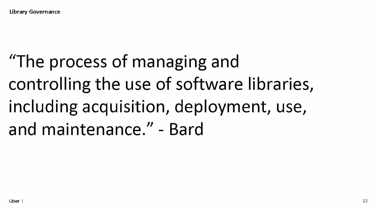 Balancing Speed and Reliability: The Double-Edged Sword of Third-Party Libraries — slide 23