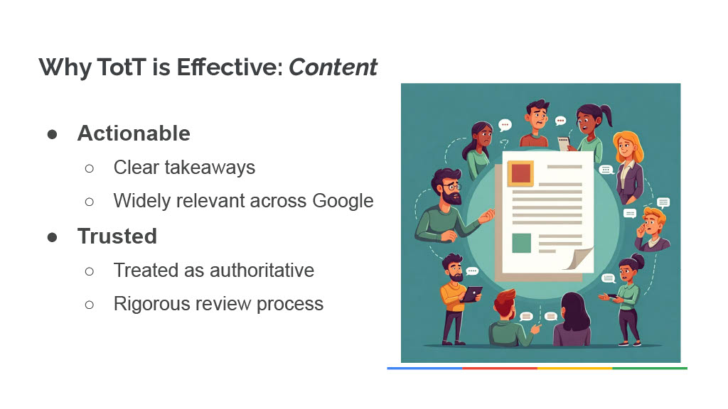 How Google Uses Bathroom Breaks to Improve Developer Knowledge and Productivity — slide 27