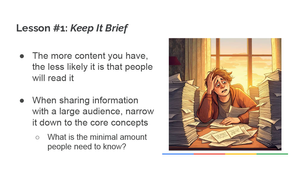 How Google Uses Bathroom Breaks to Improve Developer Knowledge and Productivity — slide 31