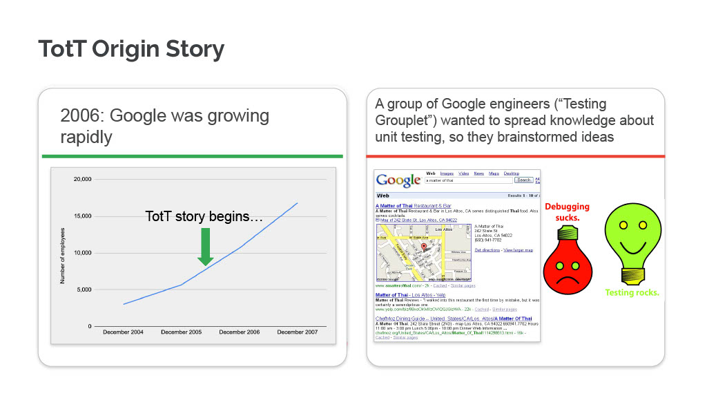 How Google Uses Bathroom Breaks to Improve Developer Knowledge and Productivity — slide 9