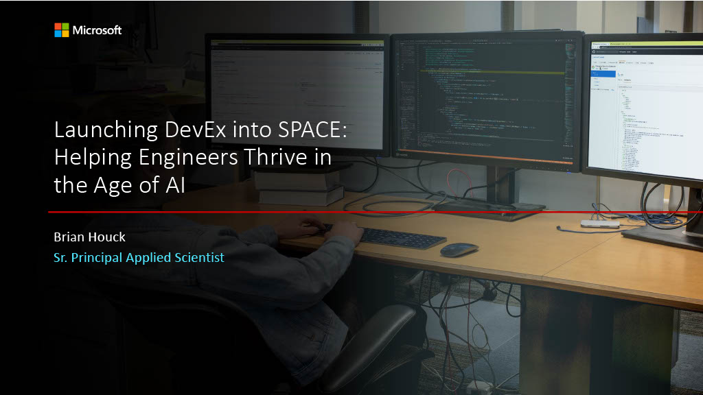 Launching DevEx into SPACE! Helping Engineers Thrive in the Age of AI — slide 1