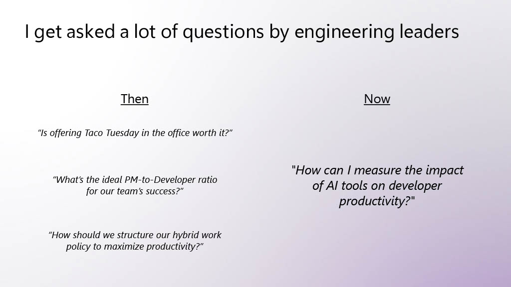 Launching DevEx into SPACE! Helping Engineers Thrive in the Age of AI — slide 3
