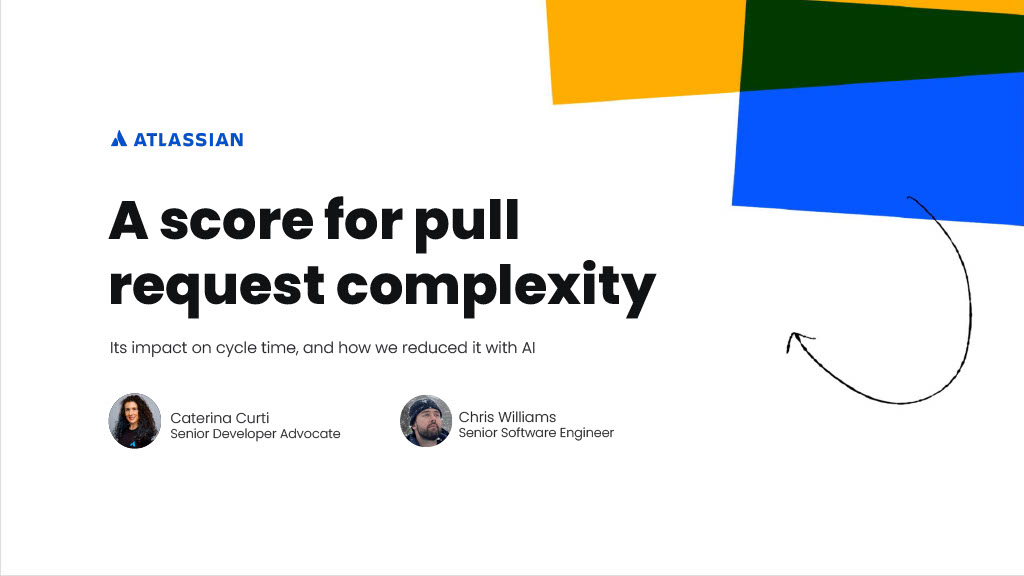 A Score for Pull Request Complexity – Its Impact on Cycle Time and How We Reduced it with AI — slide 1