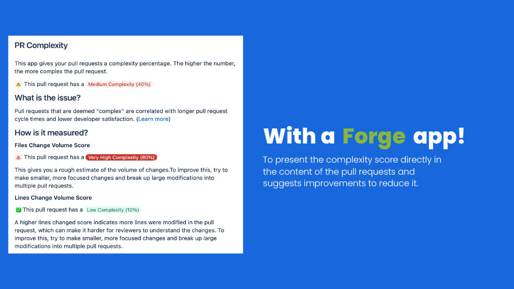 A Score for Pull Request Complexity – Its Impact on Cycle Time and How We Reduced it with AI — slide 23
