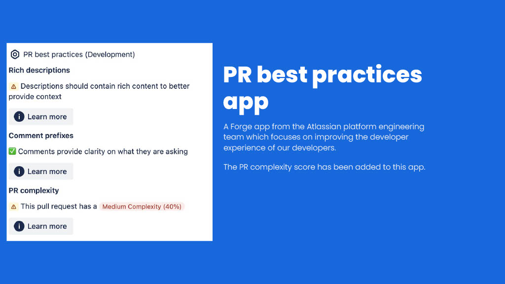 A Score for Pull Request Complexity – Its Impact on Cycle Time and How We Reduced it with AI — slide 25