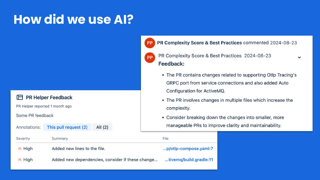 A Score for Pull Request Complexity – Its Impact on Cycle Time and How We Reduced it with AI — slide 31