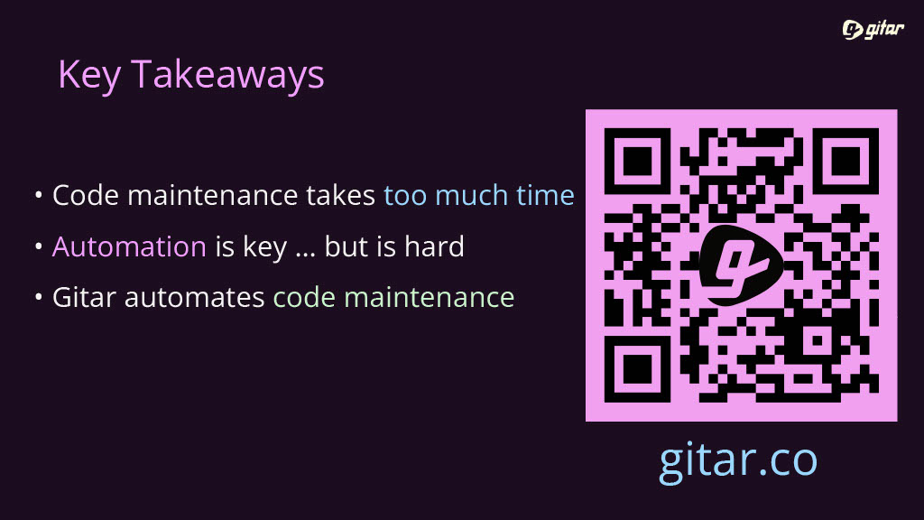 How We Automated Code Maintenance and You Can Too! — slide 3