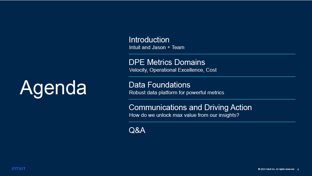 Data and Analytics in Service of DPE — slide 2