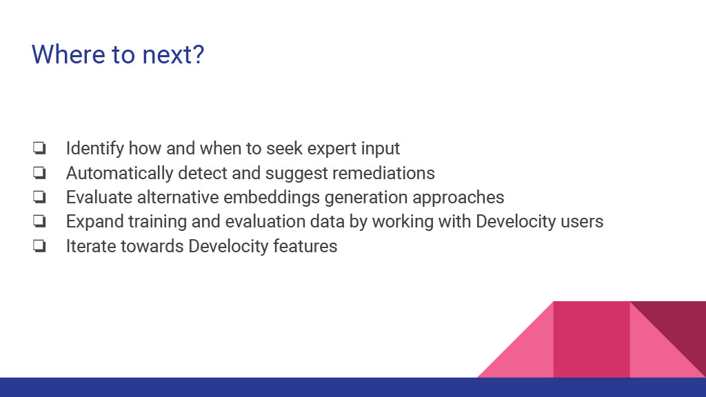Improving and Automating Build Failure Investigations Using Semantic Embeddings — slide 21