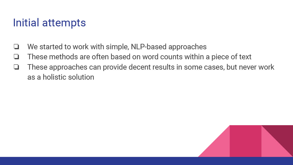 Improving and Automating Build Failure Investigations Using Semantic Embeddings — slide 7