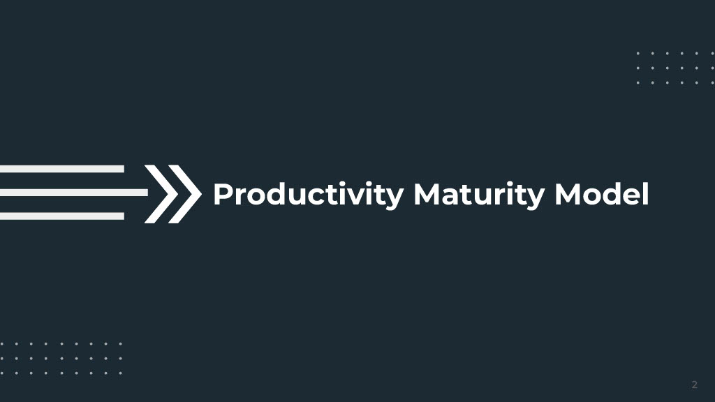 Productivity Beyond Dashboards — slide 2