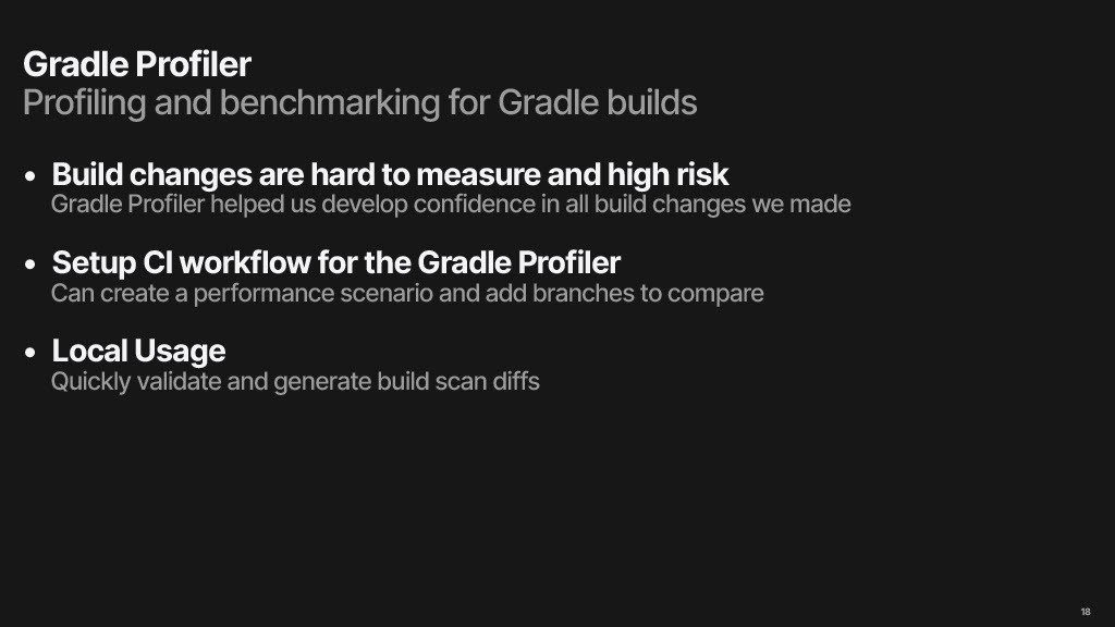 Reducing Build Times by 50%: A Story of Tools, Data, and Persistence — slide 18
