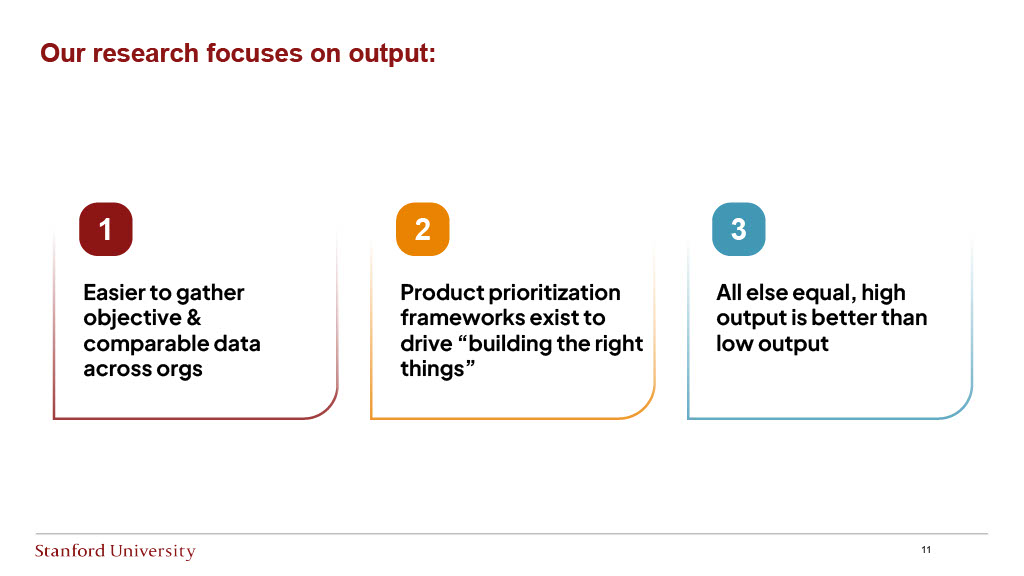 Stanford Research: Measuring Software Engineering Productivity — slide 11