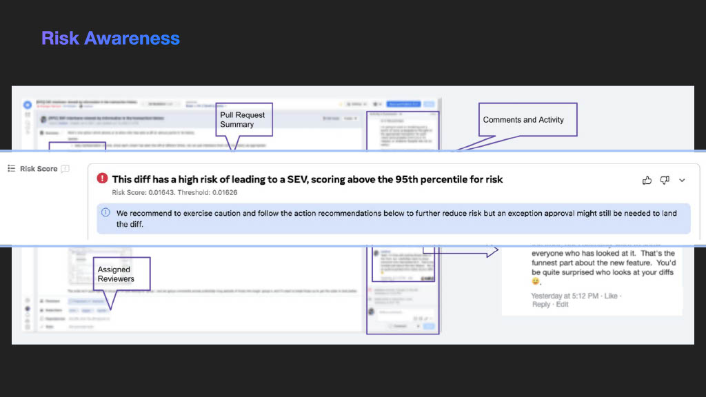 Moving Faster and Reducing Risk: Using LLMs in Release Deployment — slide 5